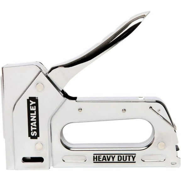 Stanley Heavy Duty Staple Gun TR110 - Manual Squeeze Trigger - Includes Box of Staples