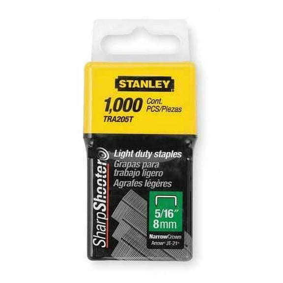 Stanley TRA205T 1,000 Units 5/16-Inch Light Duty Staples 2 pack