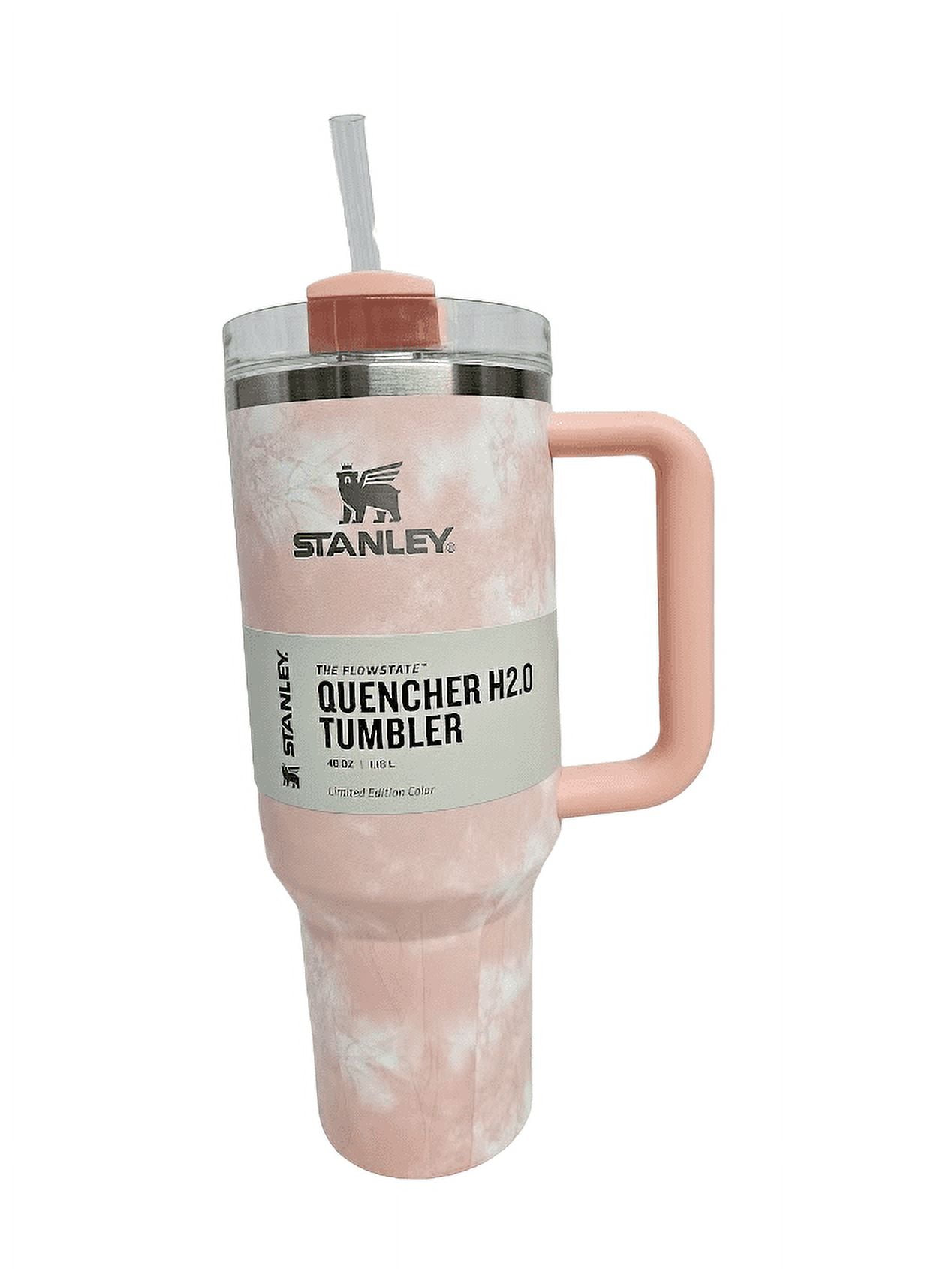 Seafoam Mint Green Stanley Cup Stainless Steel Tumbler - Stanley Tumbler -  Stylish Stanley Tumbler - Pink Barbie Citron Dye Tie