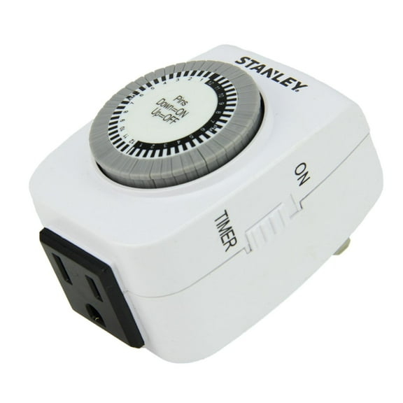 Stanley TimeIt Mini 1-Outlet Daily Mechanical Timer