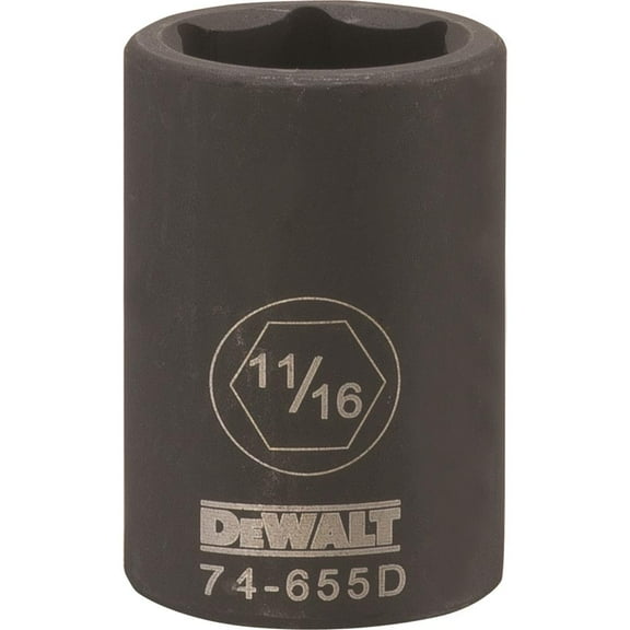 STANLEY CONSUMER TOOLS 1/2"DR 11/16"Imp Socket DWMT74655OSP