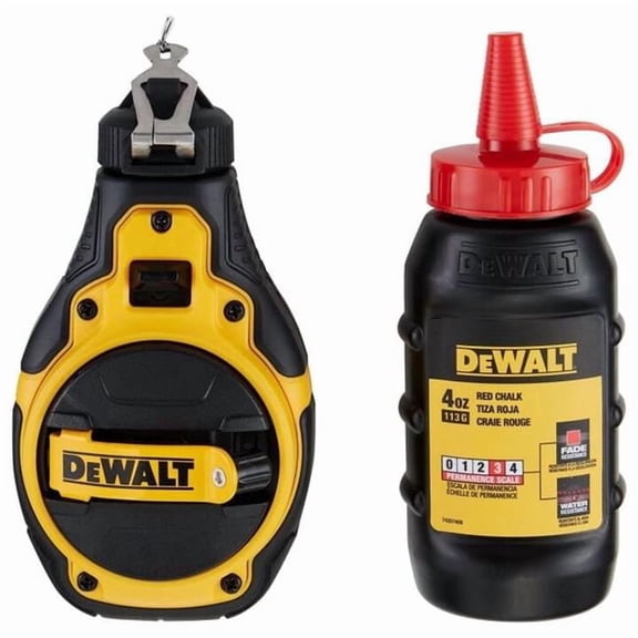 Stanley Tools 160174 Bi-Material Chalk Reel Kit, Red