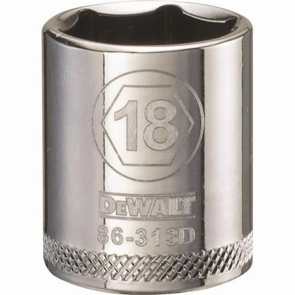 Stanley Tools 227746 18mm 6 Point Socket - 0.37 in. Drive