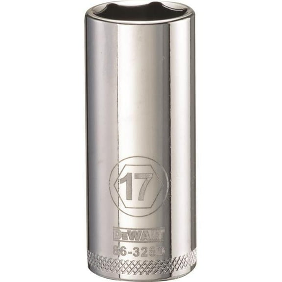 Stanley Tools 227750 17mm Deep Socket - 0.37 in. Drive