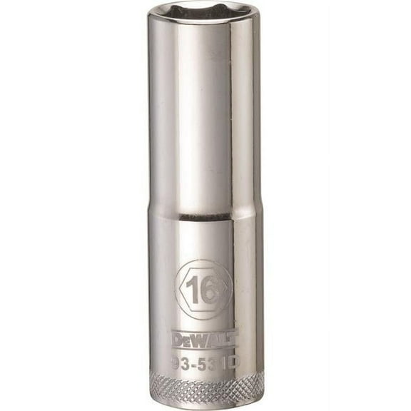 Stanley Tools 227851 16mm Deep Socket - 0.5 in. Drive