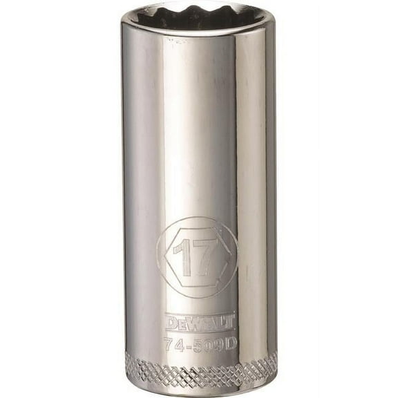 Stanley Tools 227917 17mm Deep Socket - 0.37 in. Drive