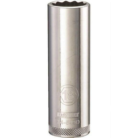 Stanley Tools 227946 18mm Deep Socket - 0.5 in. Drive