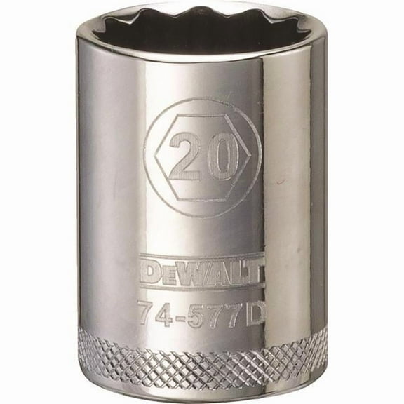 Stanley Tools 227961 20mm 12 Point Socket - 0.5 in. Drive