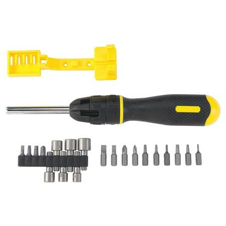 Stanley Tools 62 574 20 Pcs Multibit Ratcheting Screwdriver Kit Walmart