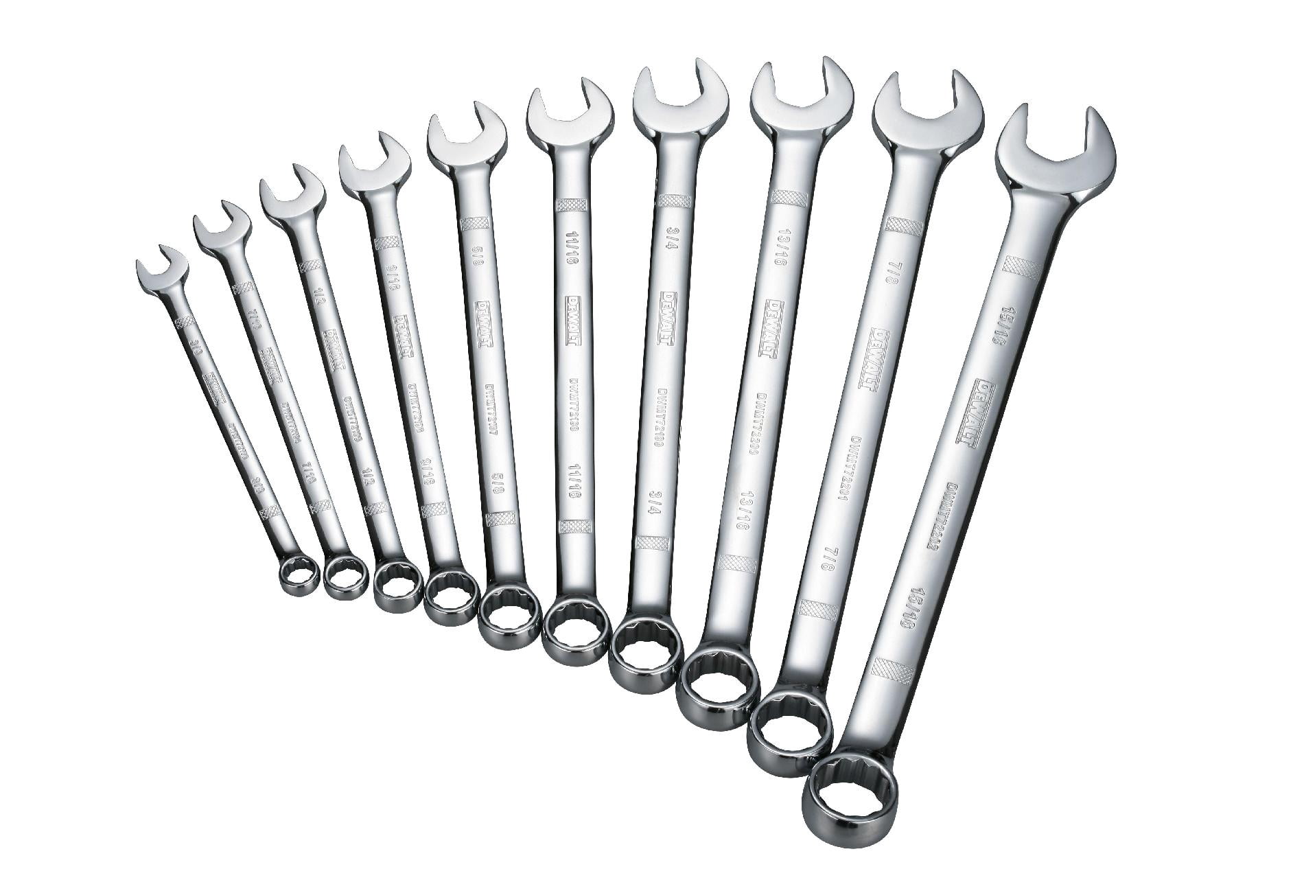 DEWALT 10-Piece Combination SAE Wrench Set