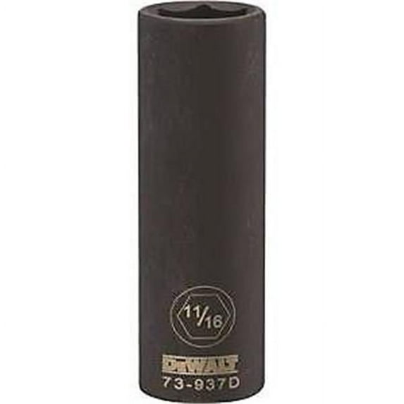 Stanley Tools 7515208 DWMT73937OSP Impact 0.5 Drive 6 Point Socket, 0.687 in.