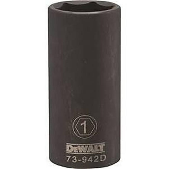 Stanley Tools 7515240 DWMT73942OSP SAE Impact 0.5 Drive 6 Point Socket, 1 in.