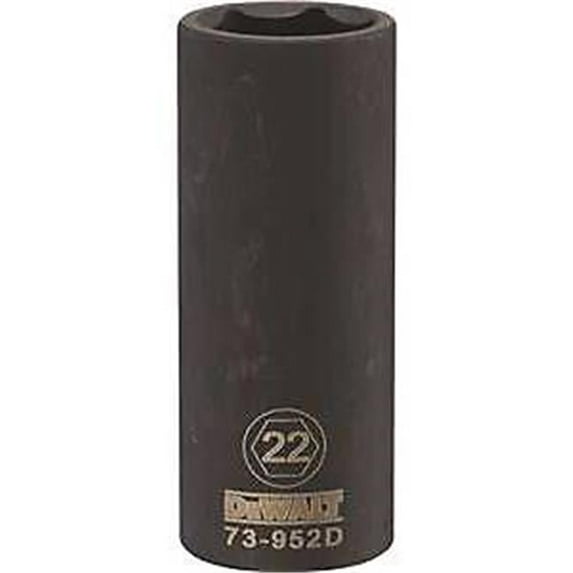 Stanley Tools 7515323 DWMT73952OSP Impact 0.5 Drive 6 Point Socket, 22 mm