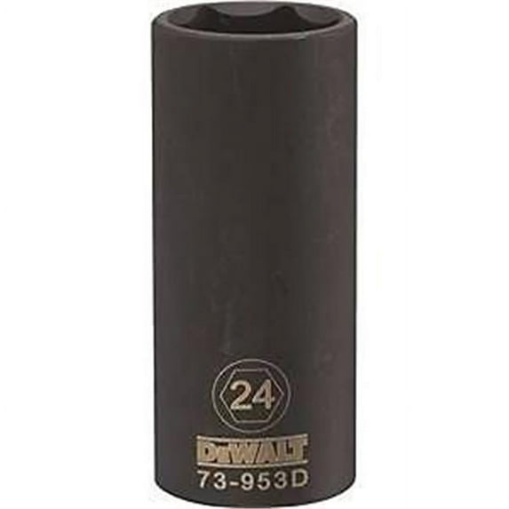 Stanley Tools 7515331 DWMT73953OSP Impact 0.5 Drive 6 Point Socket, 24 mm
