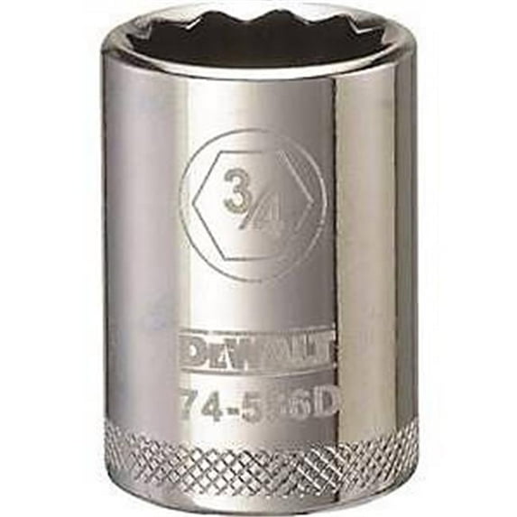 Stanley Tools 7516362 DWMT74586OSP 0.5 in. Drive 12 Point Socket, 0.75 in.