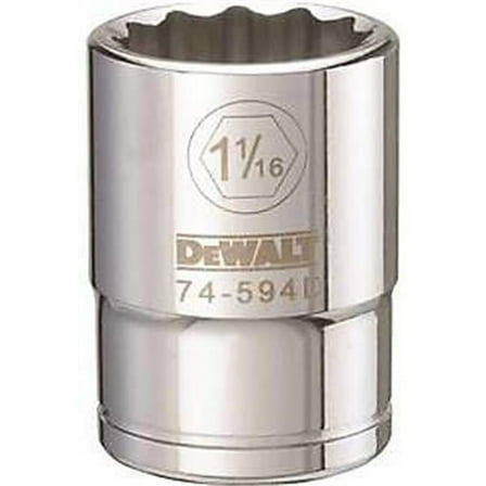 Stanley Tools 7516420 DWMT74594OSP 0.75 Drive 12 Point Socket, 1.062 in.