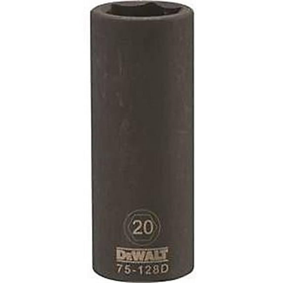Stanley Tools 7516941 DWMT75128OSP Impact 0.5 Drive 6 Point Socket, 20 mm