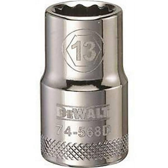Stanley Tools  DWMT74568OSP 0.5 in. Drive 12 Point Socket 13 mm