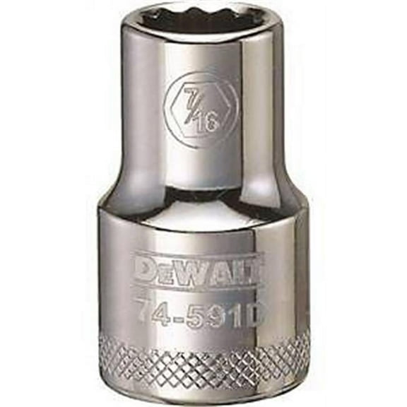 Stanley Tools DWMT74591OSP 0.5 in. Drive 12 Point Socket - 0.437 in.