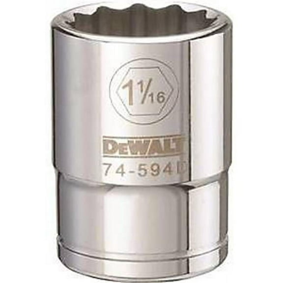 Stanley Tools DWMT74594OSP 0.75 Drive 12 Point Socket - 1.062 in.