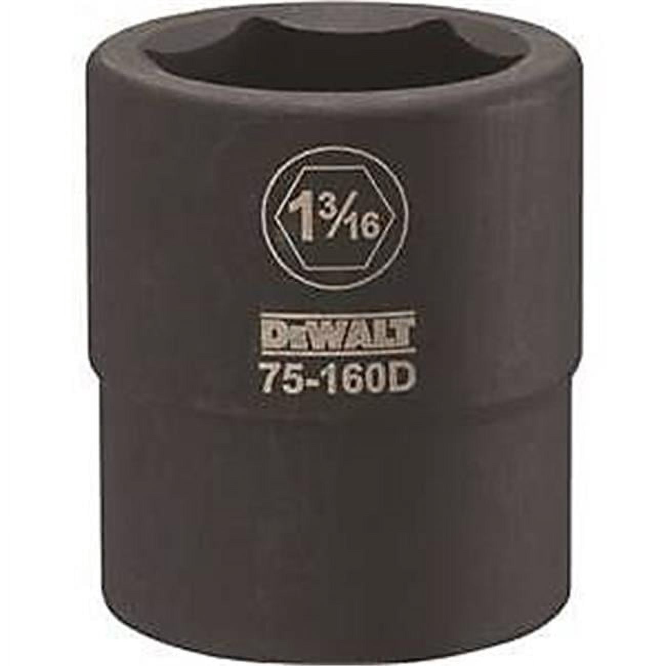 Stanley Tools  DWMT75160OSP Impact 0.75 Drive Socket 1.187 - Black - 3/4 Inch Drive Size