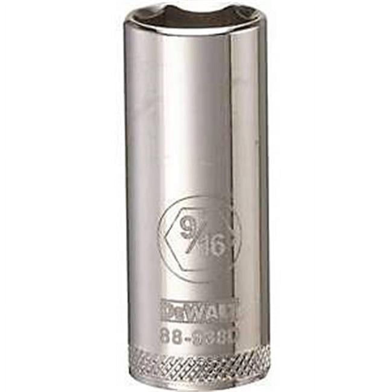 Stanley Tools  DWMT88988OSP 0.562 in. Deep 0.375 Drive 6 Point Socket - Black