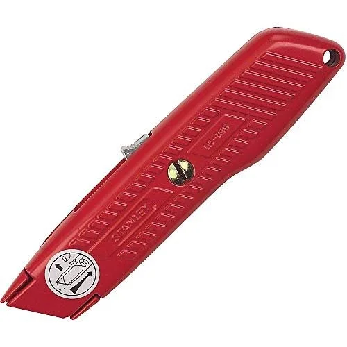 Stanley Utility Knife, Interlock Safety, Self-Retracting, Round Point Blade...