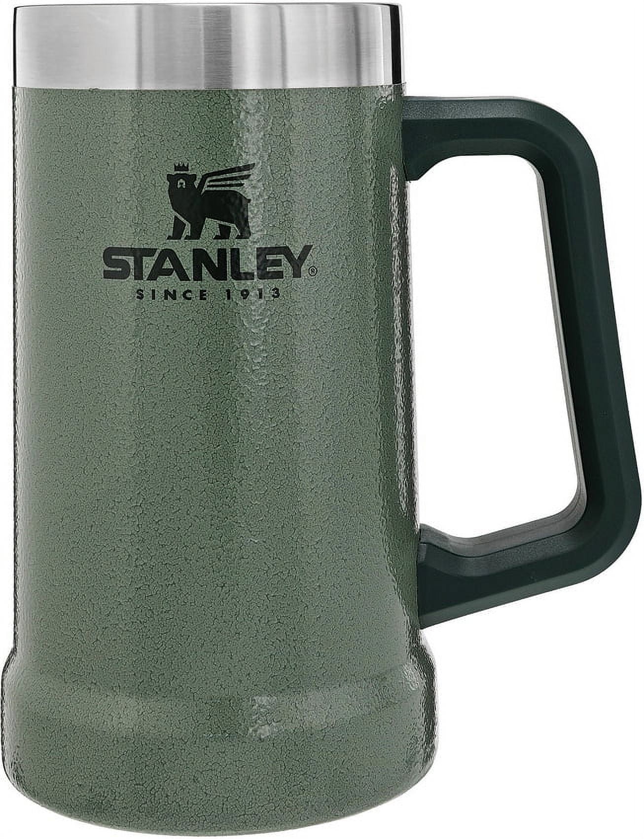 Stanley Vacuum Insulated Stainless Steel Big Grip Beer Mug, 24 oz