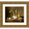 thumbnail image 1 of Stannard, Emily 13x12 Gold Ornate Wood Framed with Double Matting Museum Art Print Titled - A Still Life With Roses, 1 of 4