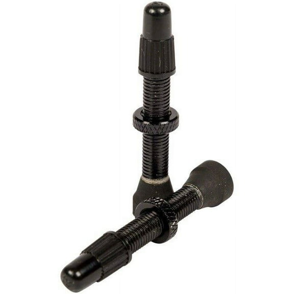 Stans No Tubes 369212 35 mm PVC Aluminum Tubeless Valve Stems, Black