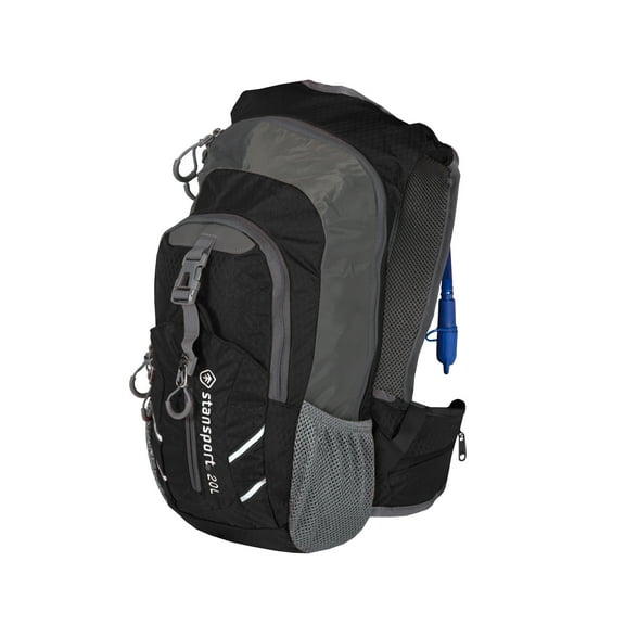 Stansport 20 Liter Day Pack with Hydration Bladder - Black
