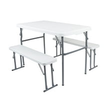 Stansport 616-100 Heavy-Duty Camp Table with Benches