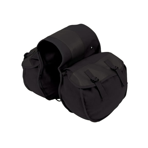 Stansport Canvas Saddle Bag - Black