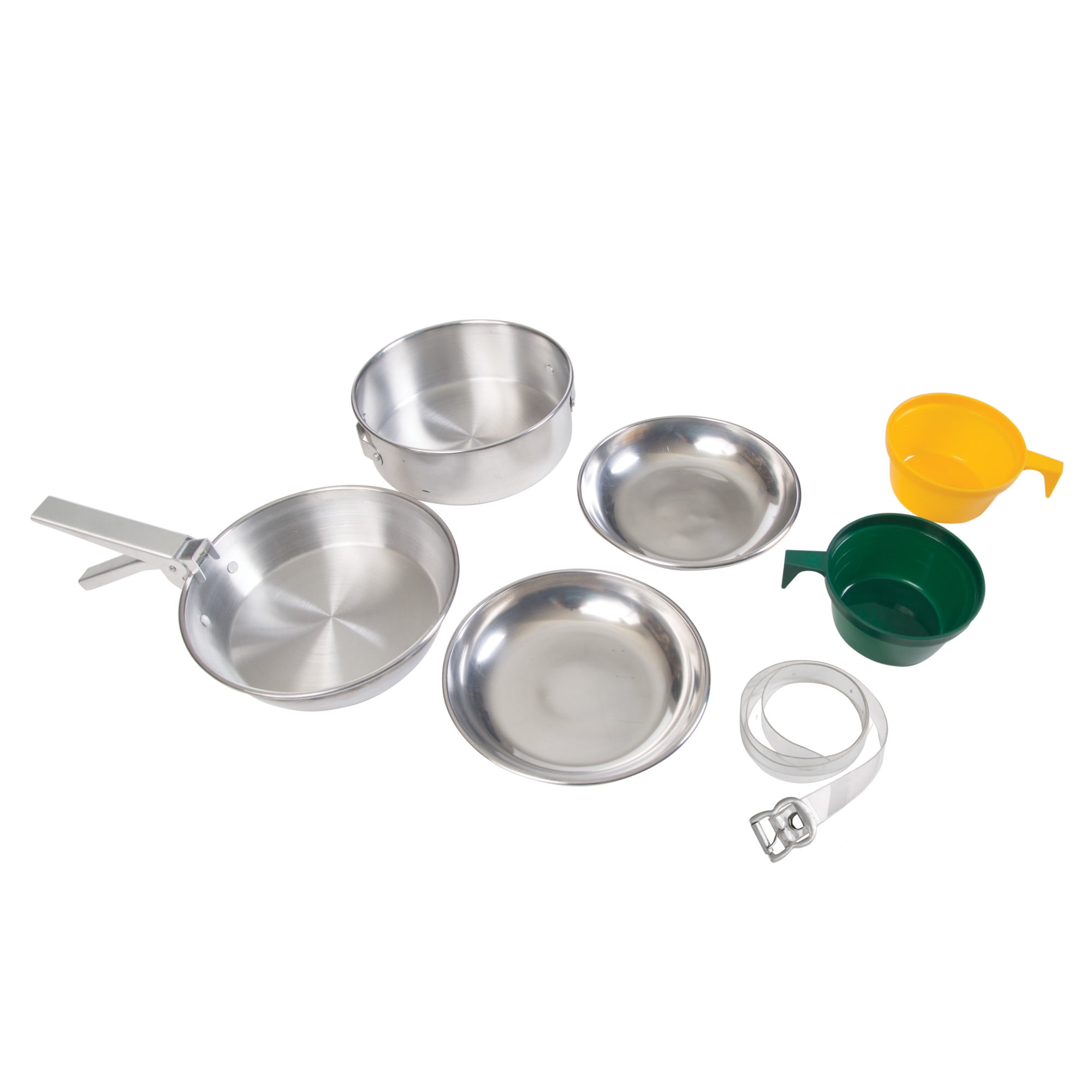 Stanley Camp Cook Set Mess Kit Stainless Steel Pot Pan w/Bowls & Lids 10  Piece