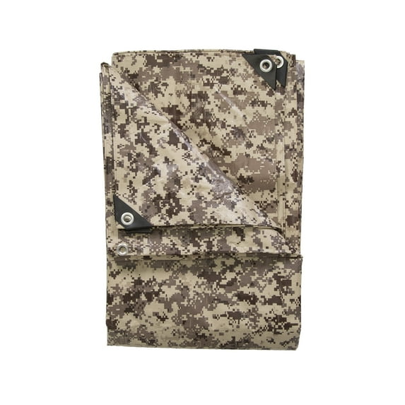 Stansport Medium-Duty Rip-Stop Tarp 8' x 10' - Digital Desert