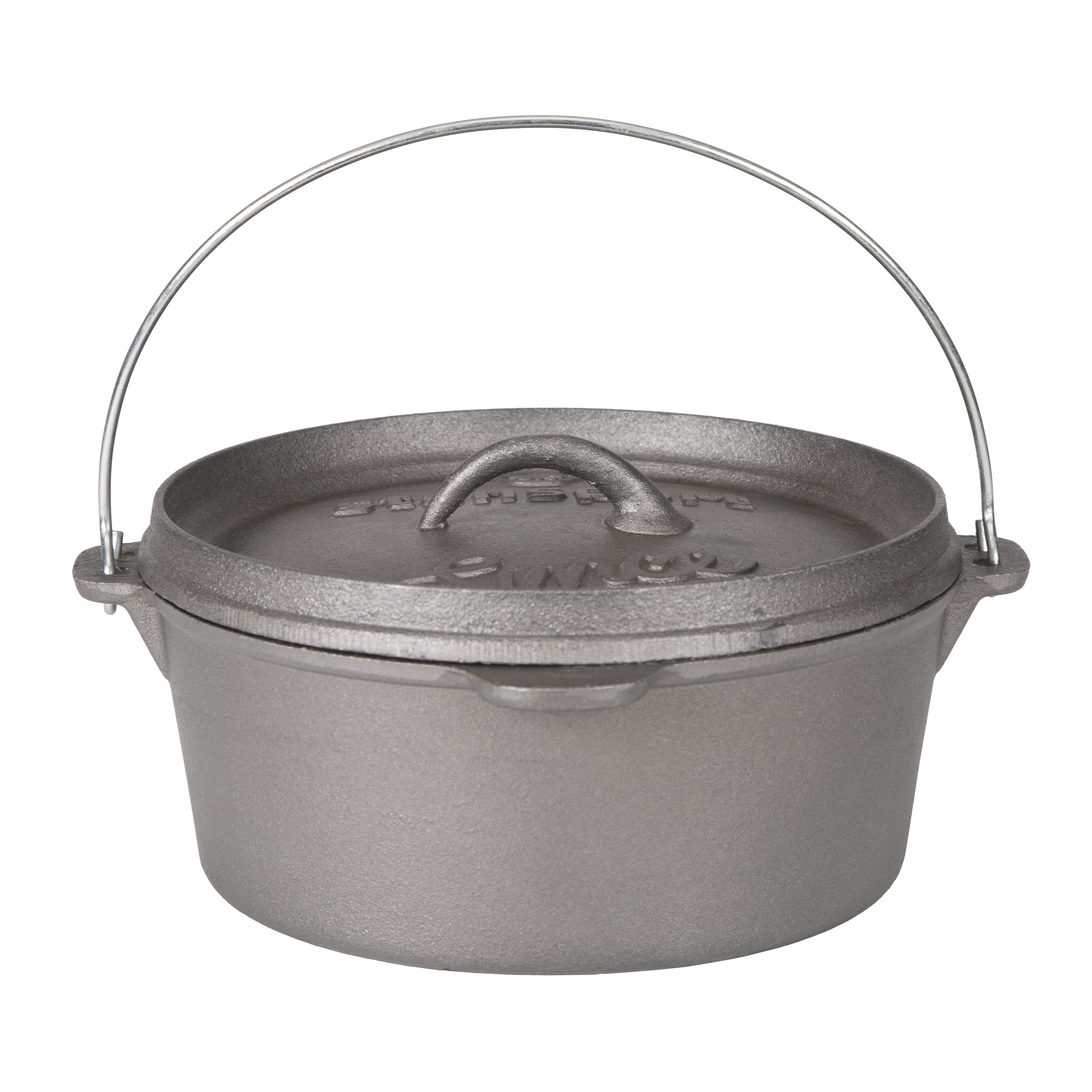  LIFERUN Dutch Oven Pot with Lid, 12 Quart Cast Iron Dutch Oven,  without Feet, with Stand & Spiral-shaped Handle, Cast Iron Pot for Outdoor  & Indoor: Home & Kitchen