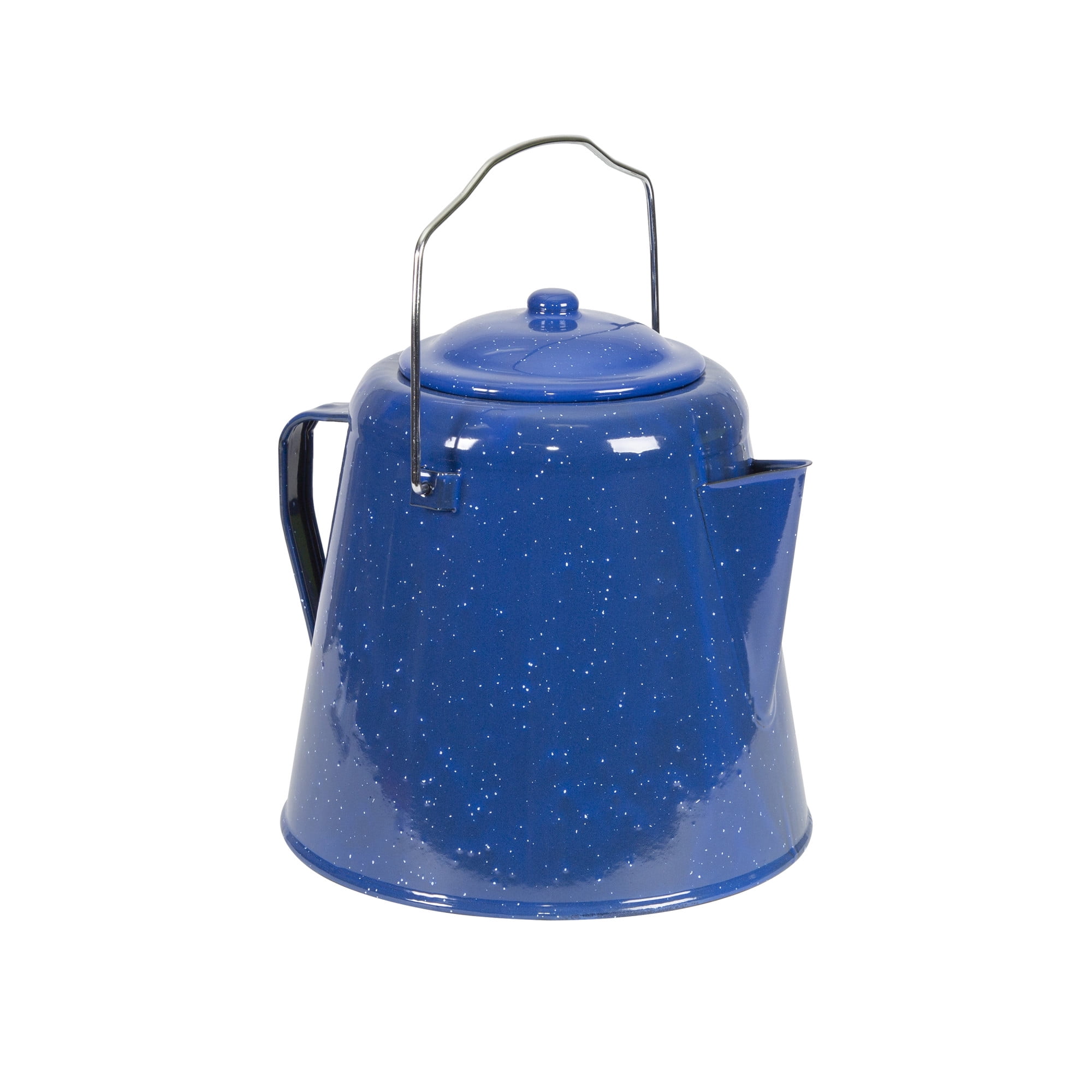Vtg Celeste by Stanley Stanhome Glass Coffee Pot Percolator Blue