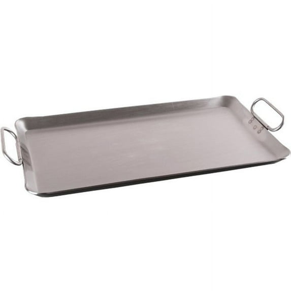 Stansport Commercial-Grade Rectangle Griddle, 12" x 20", Silver, Hand Wash