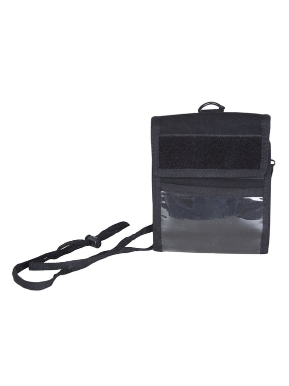 Cotton Canvas Deluxe Folding Wallet Adjustable Neck Drawstring Adult Unisex