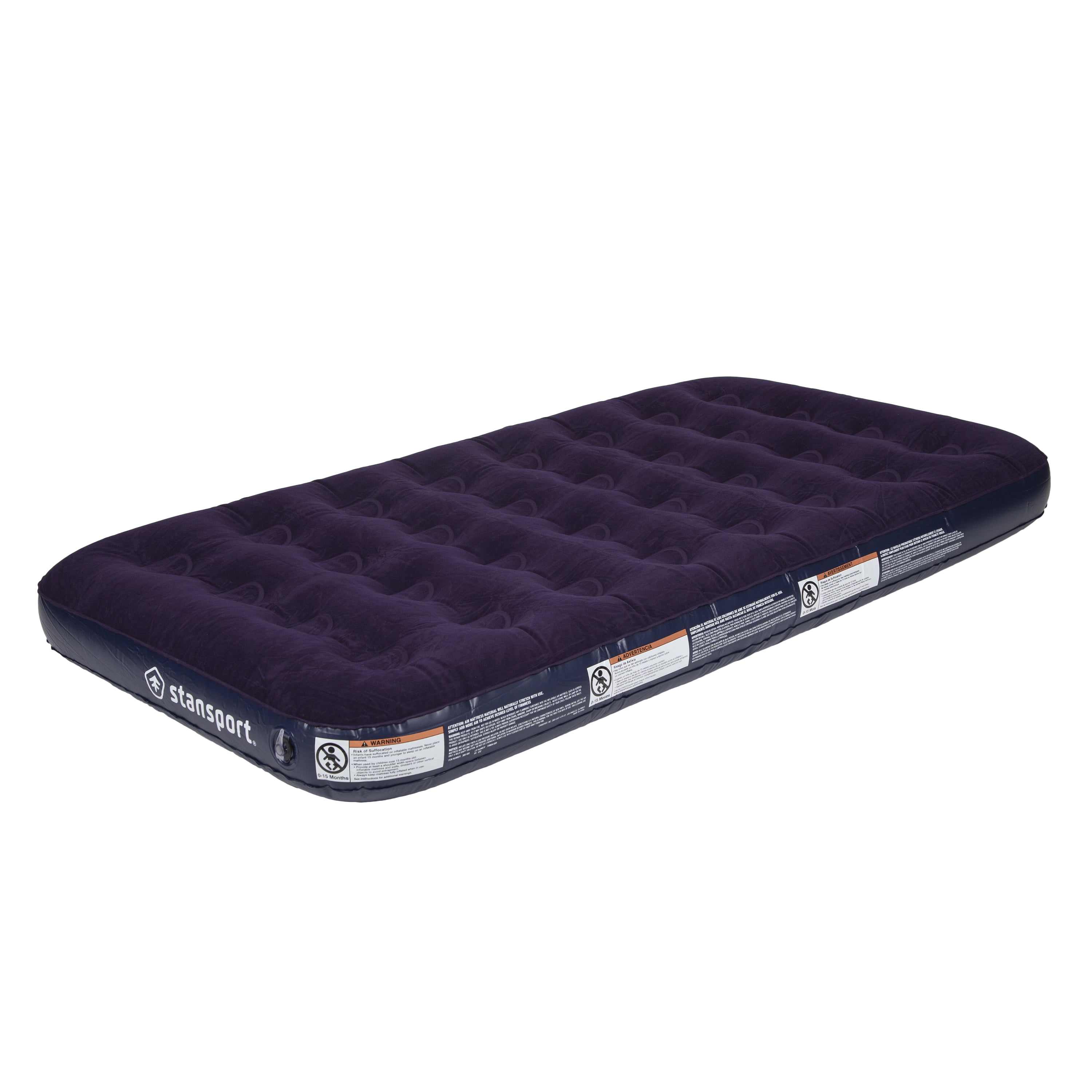 Stansport Deluxe Twin Size Navy PVC Air Bed