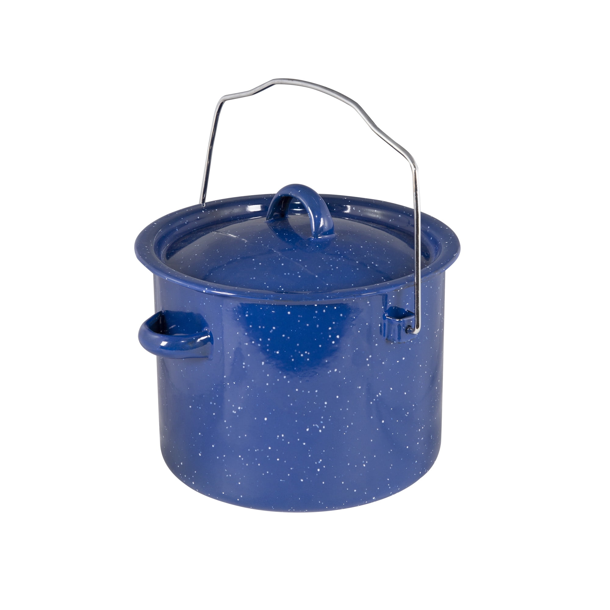 Stansport Enamel Straight Pot, Blue - 3.2 qt