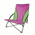 thumbnail image 1 of Stansport Low Profile 1 Person Seater Fold-Up Chair - Purple/Green Steel, 1 of 2