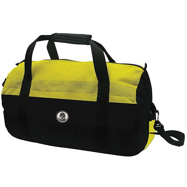 Stansport Mesh Top Sport Bag 12" x 20" Yellow/Black SKU 1700865