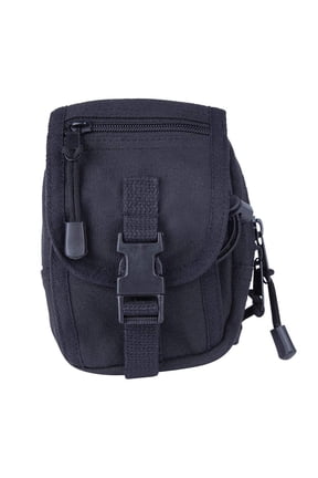 Modular Organizer Bag Black Cotton Canvas, Adult