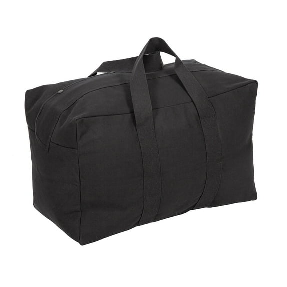 Stansport Parachute/Cargo Bag - Black Cotton Canvas, Adult