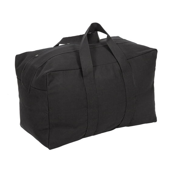 Stansport Parachute/Cargo Bag - Black Cotton Canvas, Adult