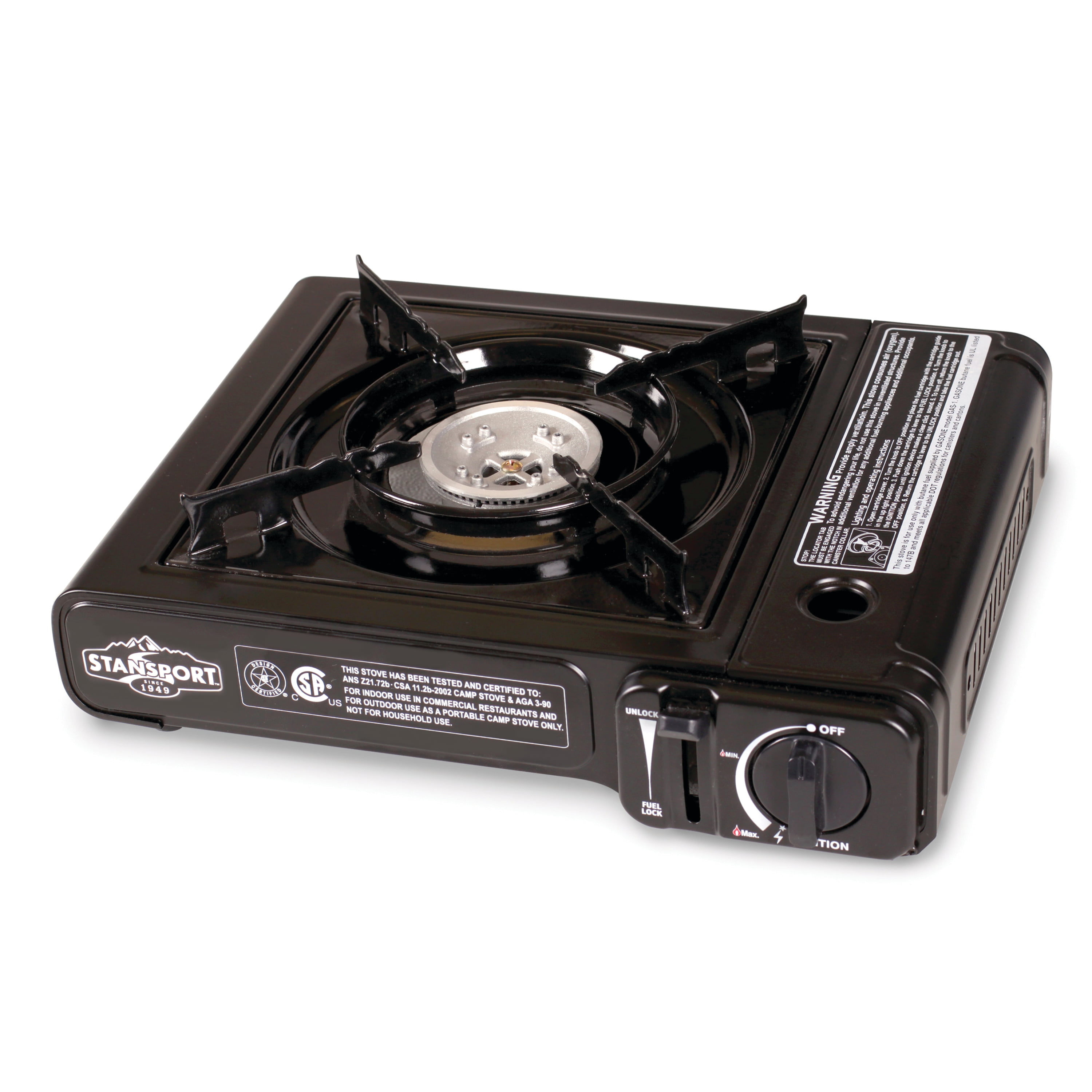 Stansport Portable Outdoor Butane Stove - 7650 BTU - Walmart.com