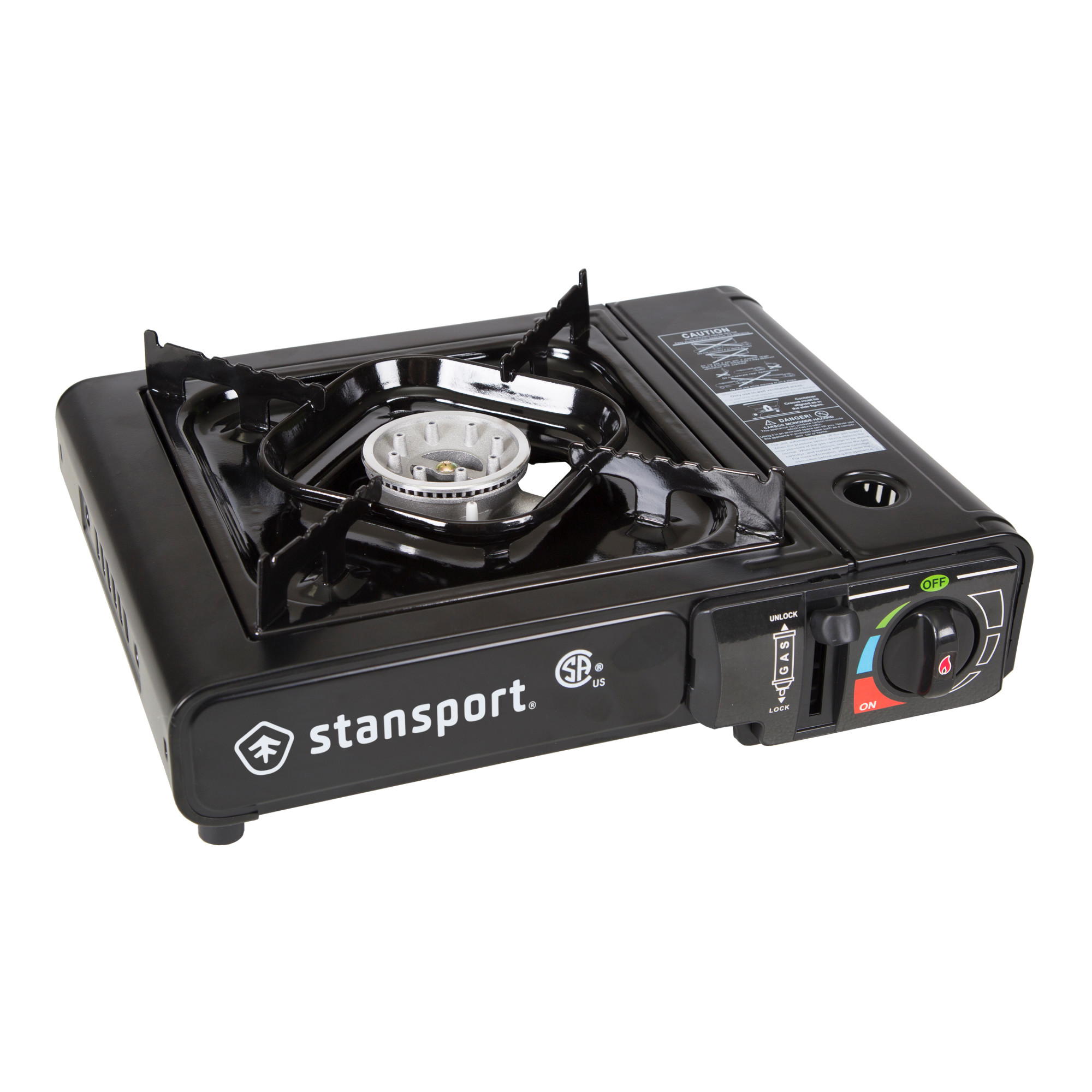 Stansport Portable Outdoor Butane Stove Black 186-100 - image 1 of 4