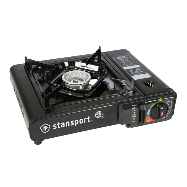 Stansport Portable Outdoor Butane Stove Black 186-100