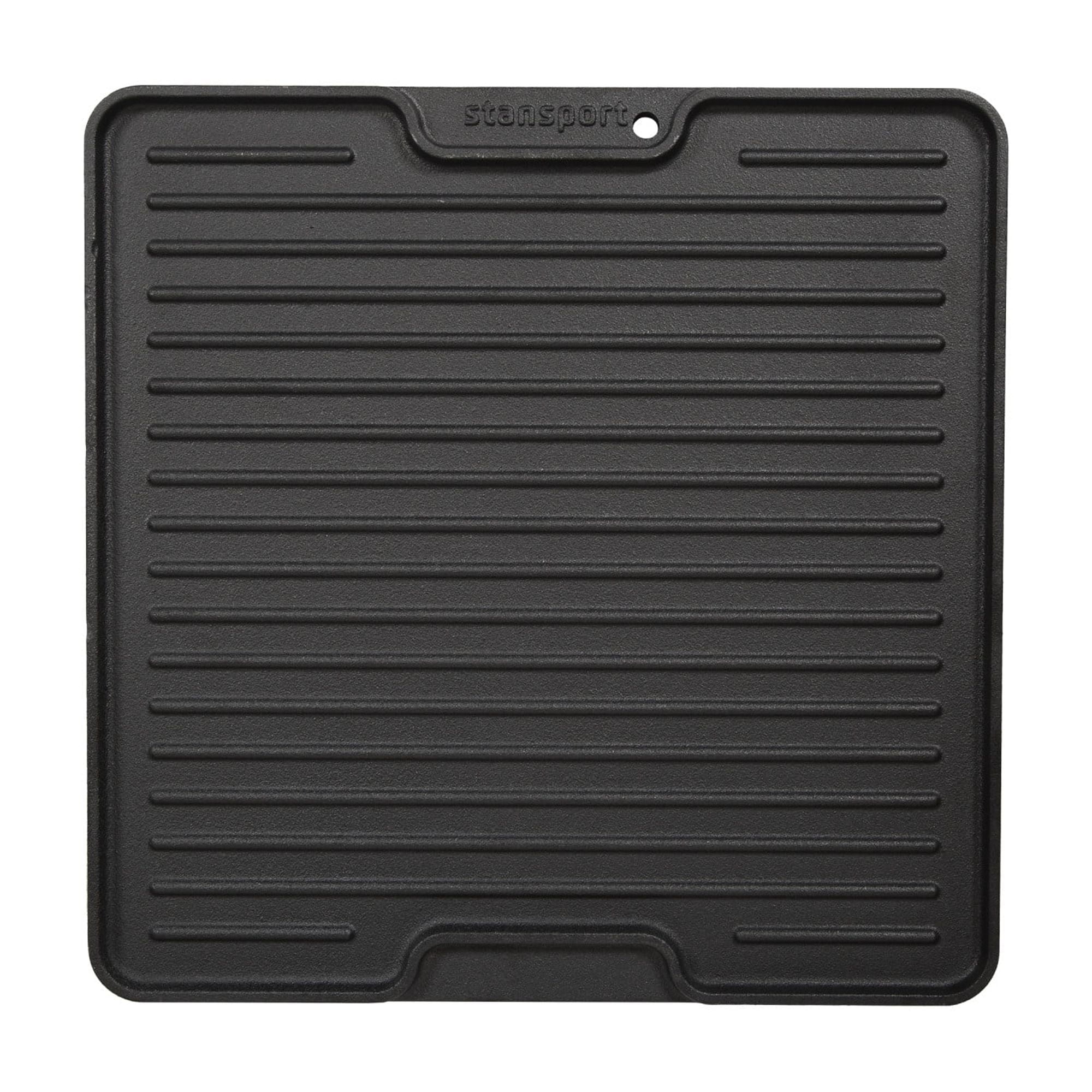 Stansport Pre-Seasoned Cast Iron Griddle with Lid Lifting Hole  - 15" surface